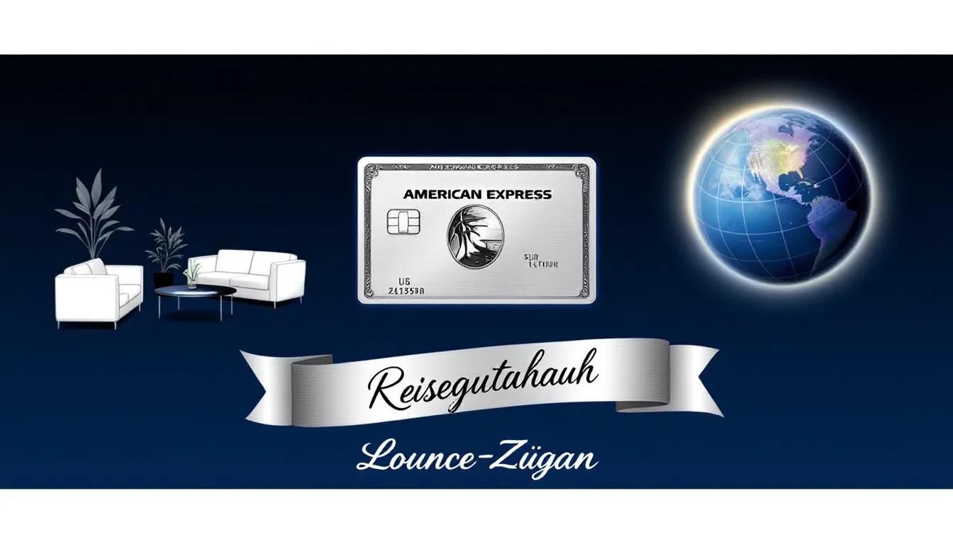 Exklusive Reisevorteile der American Express Platinum Card, wie Lounge-Zugang und Reiseguthaben.
