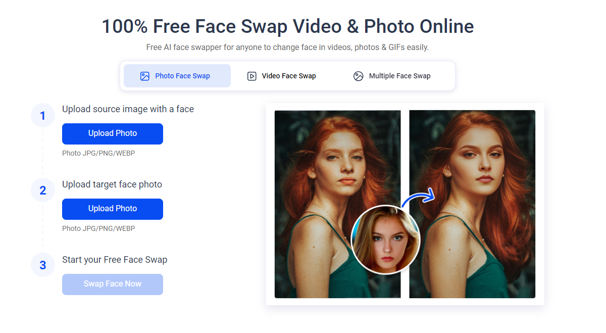 Vidwud - 100% Free Face Swap Video & Photo Online