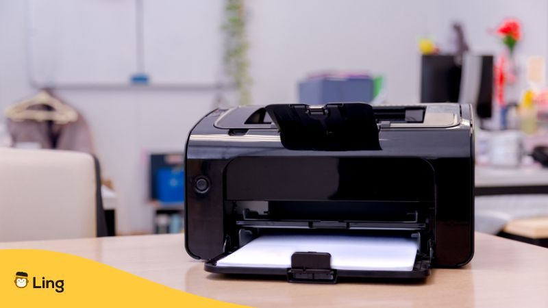 Printer scanner laser copy machine supplies in office