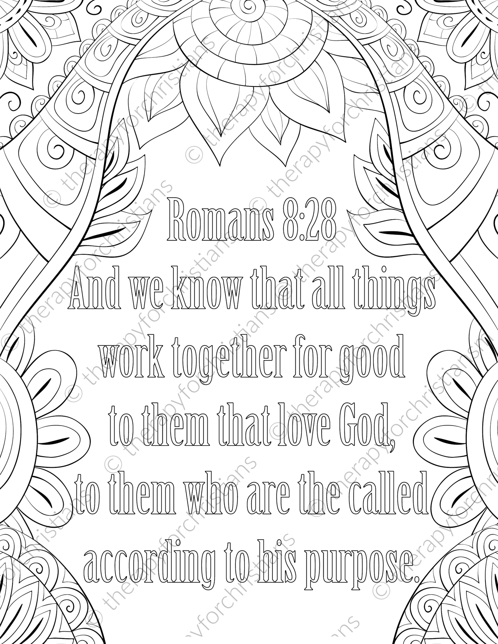 printable Bible Verse coloring pages for your mental health 