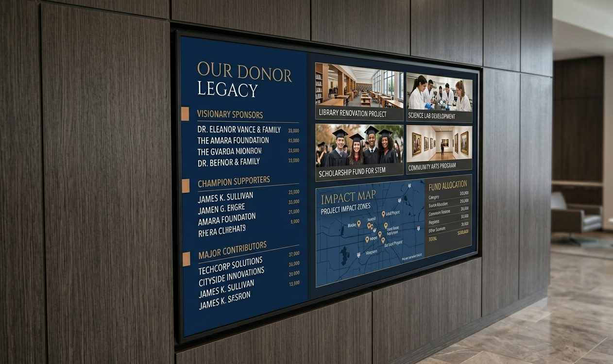 you should look for digital donor wall software for donor recognition