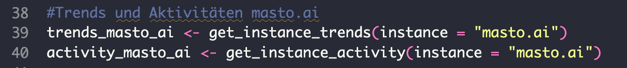 Befehl "get_instance_trends()" und "get_instance_activity()"
