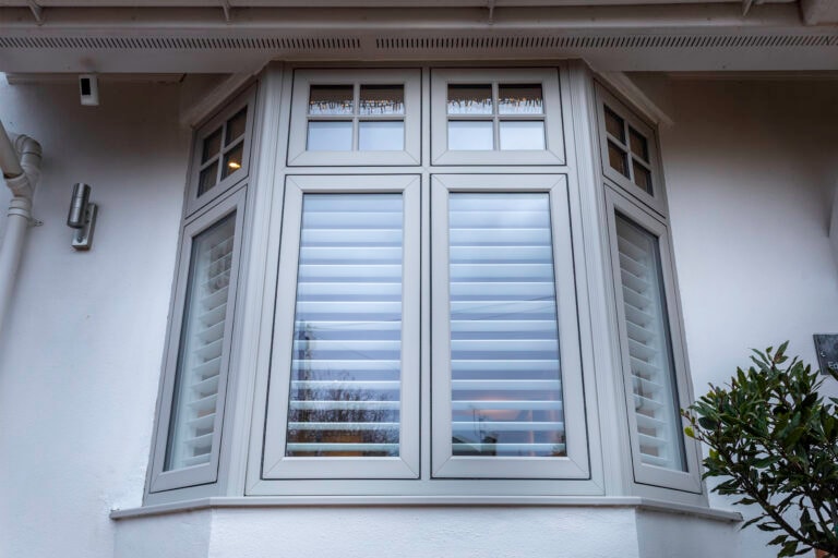 bay window with double glazing