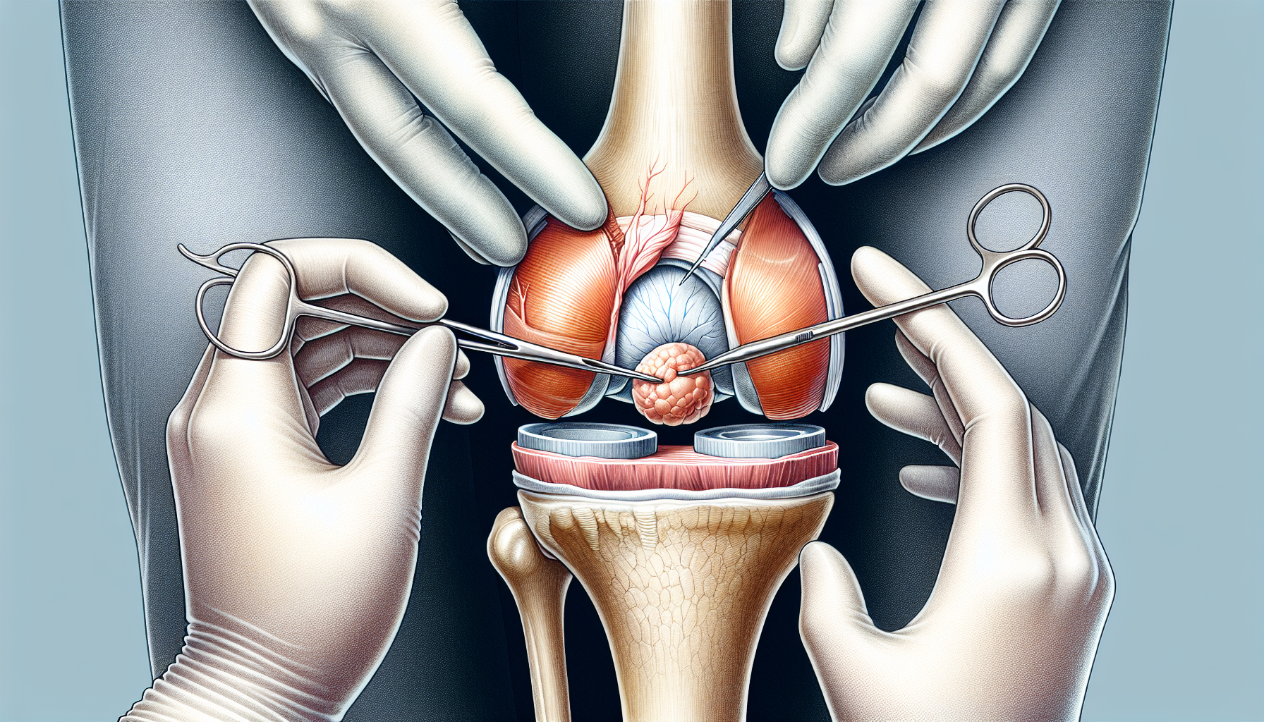 Surgical procedure for chronic knee bursitis