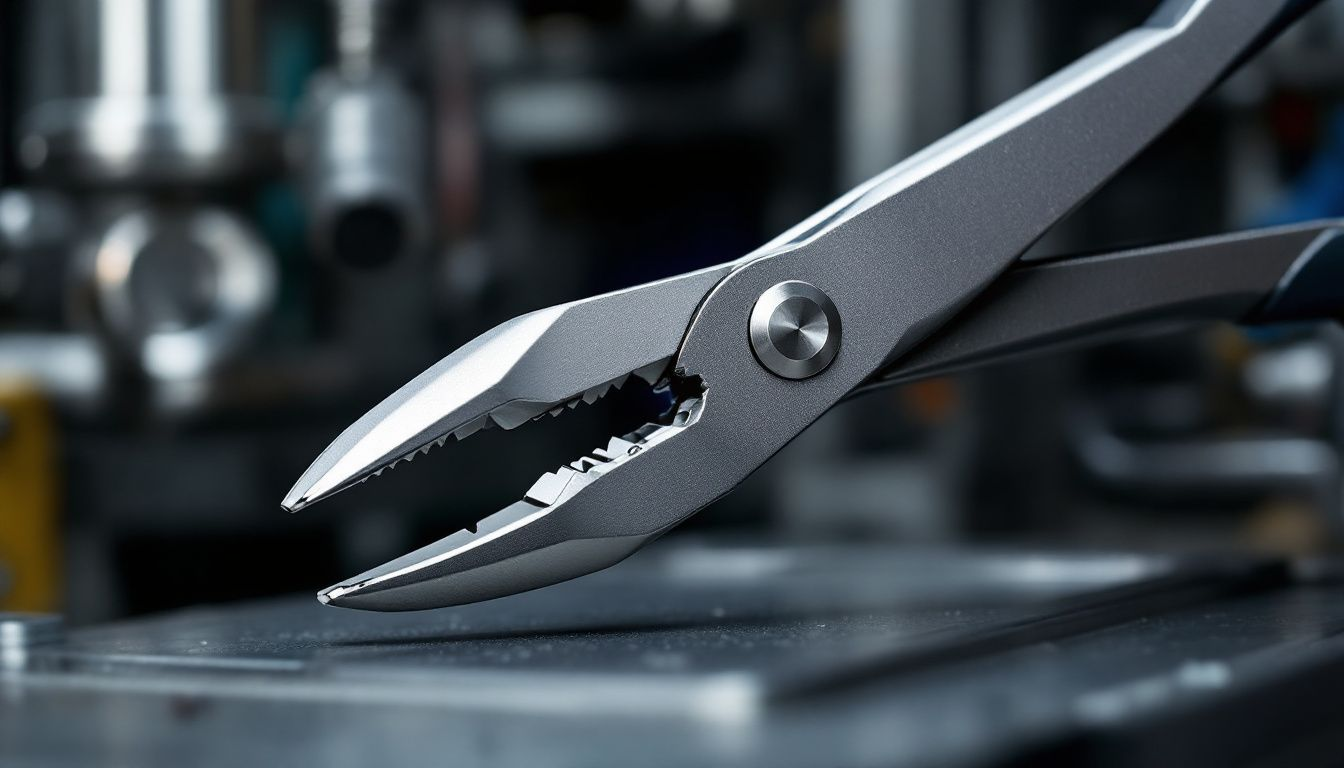 Pinzas Stanley en uso, mostrando su durabilidad y calidad.