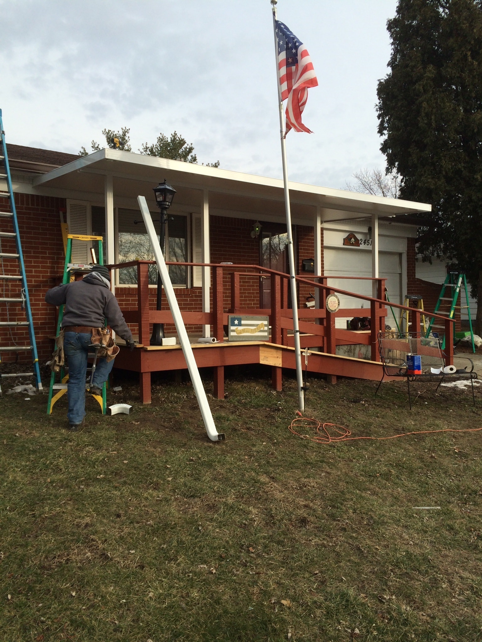 If you are in a colder region with snowfall, perhaps a metal awning is a good fit for you.