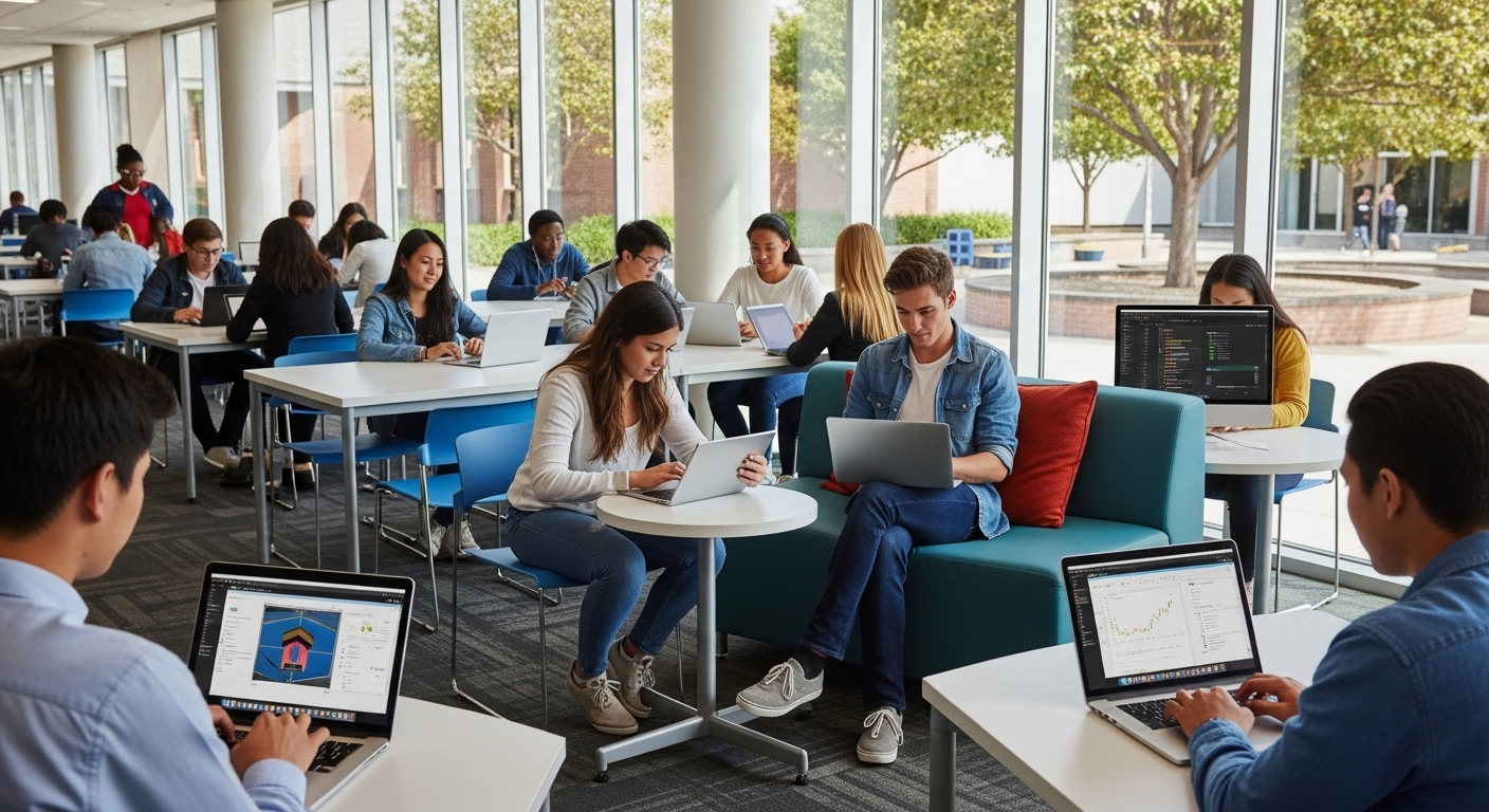 University replacing physical computer labs with cloud desktop access on personal devices.