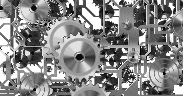 gears, clockwork, machine