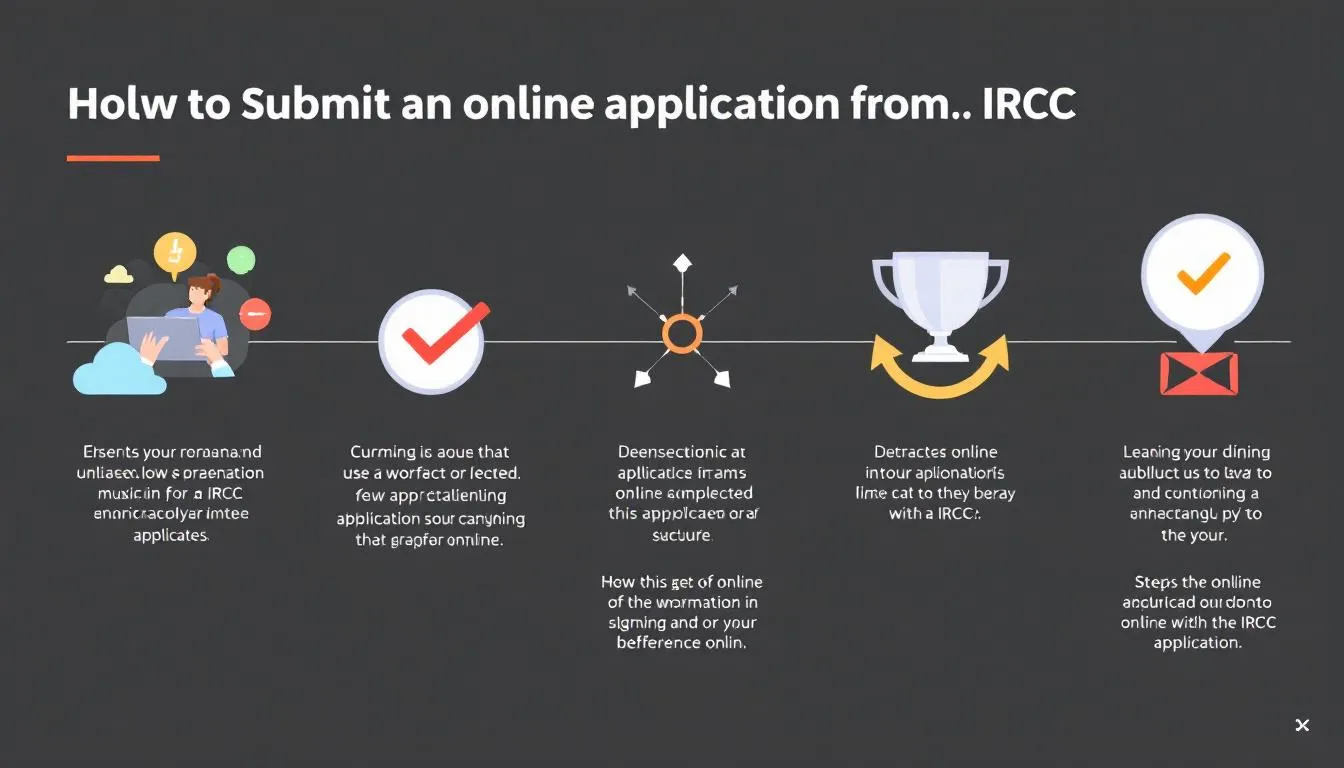 Un étudiant utilisant un ordinateur pour faire une demande en ligne via IRCC.