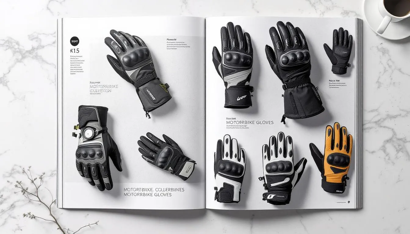 Popular brands of motorbike gloves available in NZ.