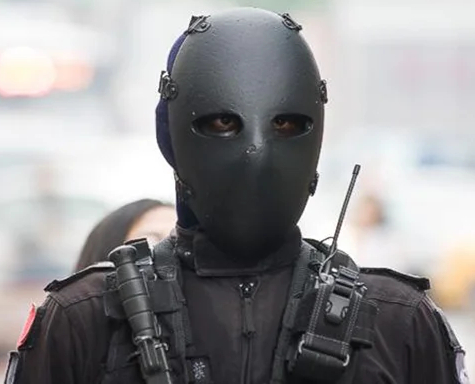 Taiwan military Special Ops wearing Atomic Defense ballistic face mask