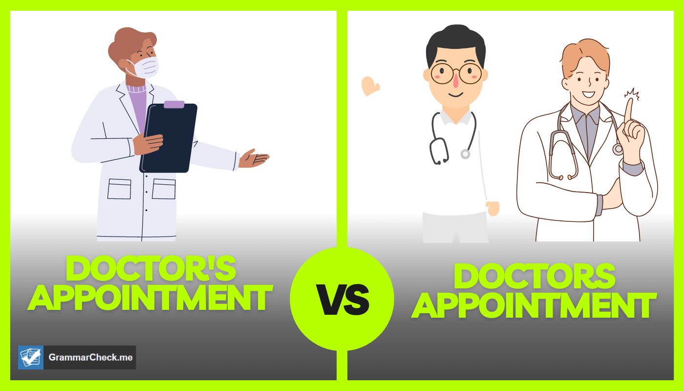 Comparing the definitions of doctors or doctor's