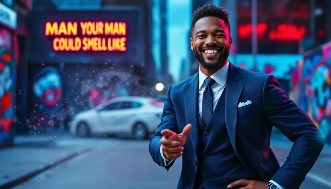 The image showcases a scene from Old Spice's iconic "The Man Your Man Could Smell Like" campaign, featuring actor Isaiah Mustafa humorously delivering a fast-paced monologue while embodying a confident, modern interpretation of masculinity. This campaign, a hallmark of innovative marketing strategies, exemplifies how a brighton digital marketing agency can transform brand identity and engage a diverse audience through creativity and humor.