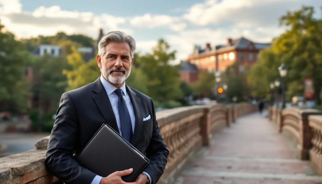 A confident attorney stands in front of a scenic Durham backdrop, ready to defend clients facing serious felony charges related to drug trafficking or possession. With a commitment to leaving no stone unturned, he aims to protect their future in the legal system and achieve the best possible result.