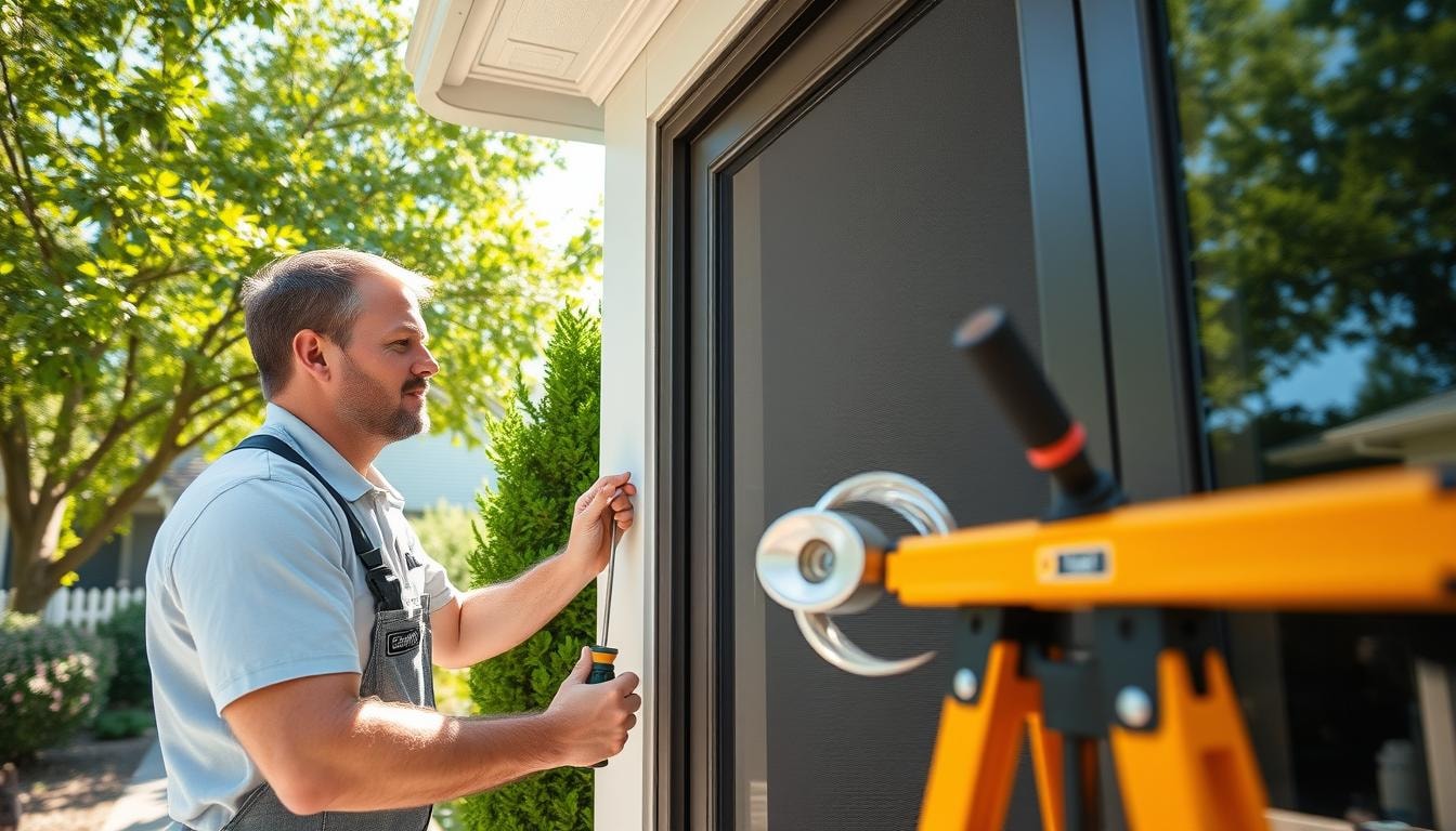 Screen Door Installation