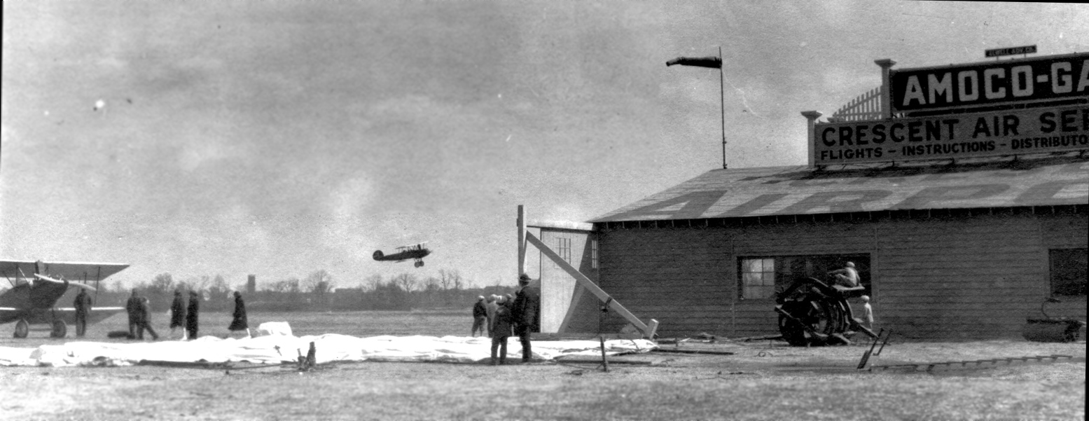 Bader Field airport in operation in the 1930s. 