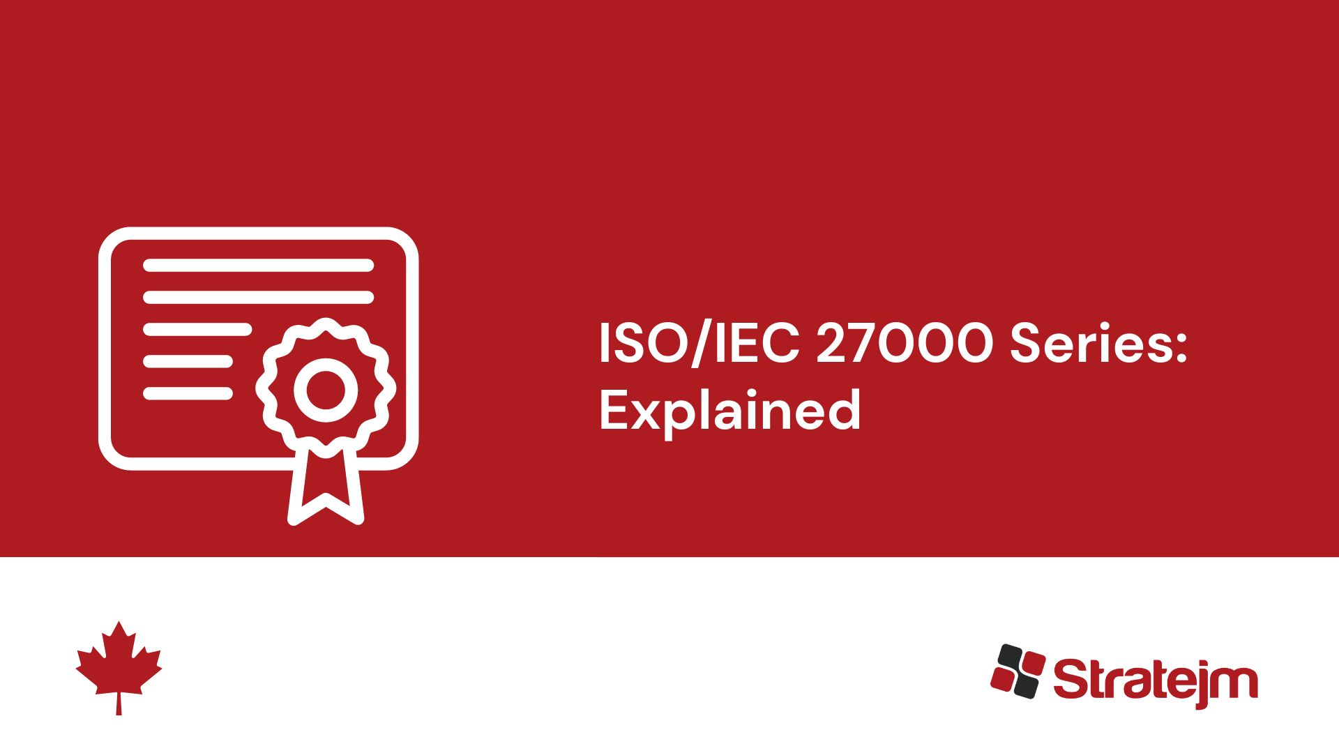 What is the ISO 27000 Series of Standards?