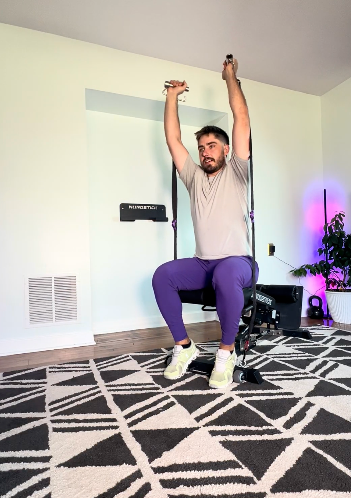 Body weight shoulder exercises can be tricky. It involves putting your feet up on an elevated platform, or you can even end up in a handstand. If you can't do that and you still want to work on your arm muscles, this workout is a great solution.