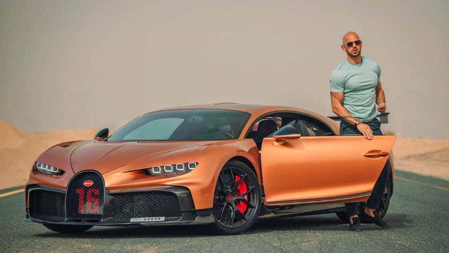 Andrew Tate Bugatti Chiron Pur Sport