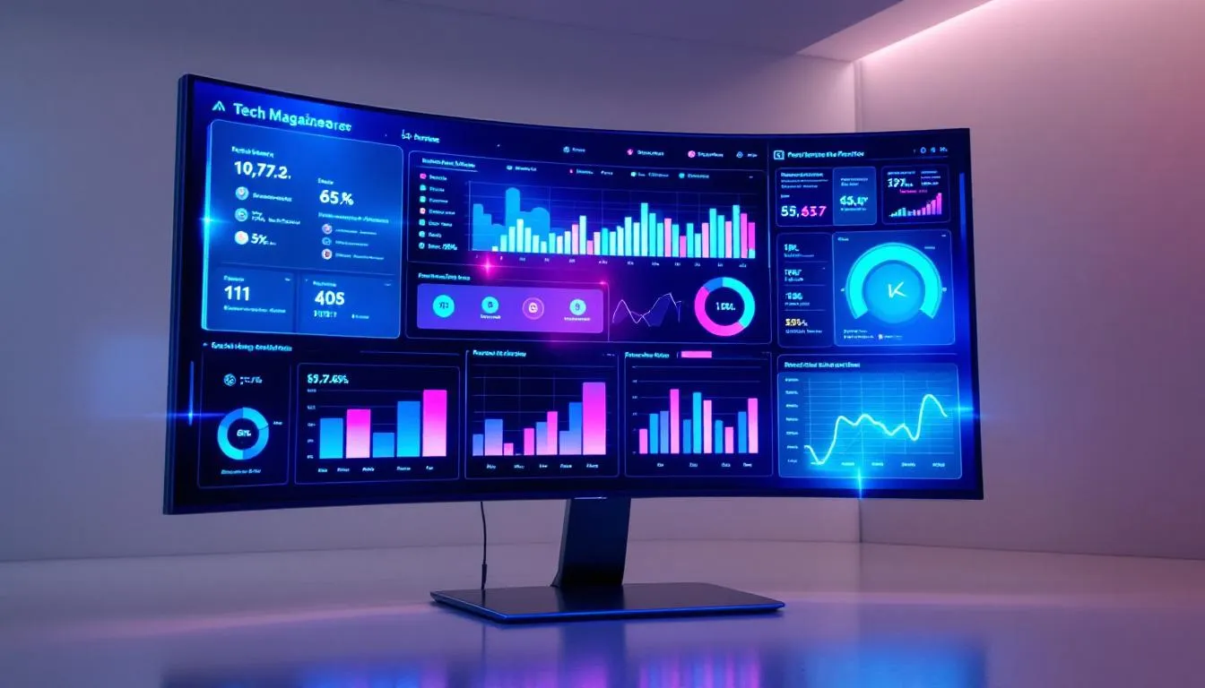 Un tableau de bord de surveillance des performances sur un écran d'ordinateur.