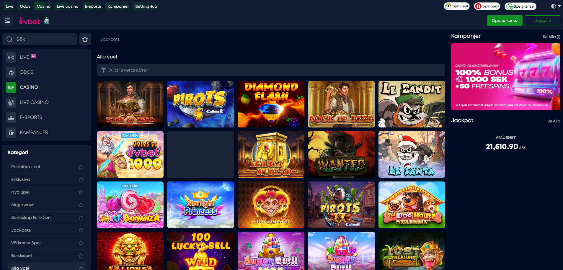 vbet casino slots