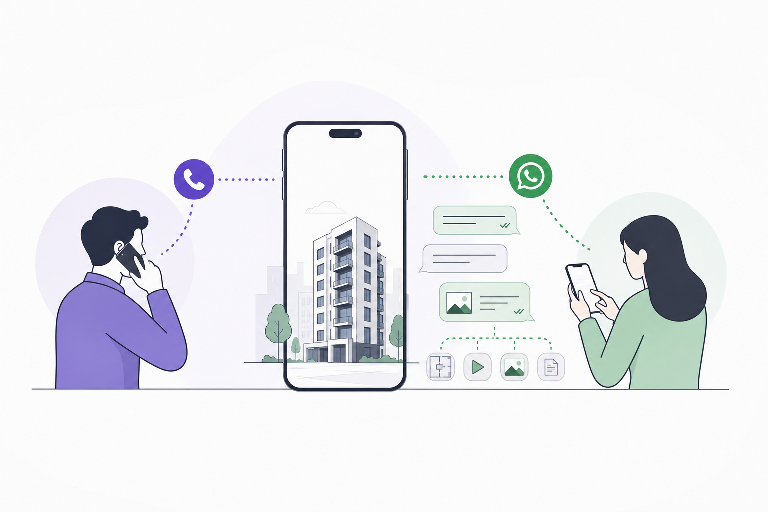 Real Estate Lead Nurturing Playbook: 8 Strategies to Convert More! 2 call and whatsapp lead nurturing for real estate