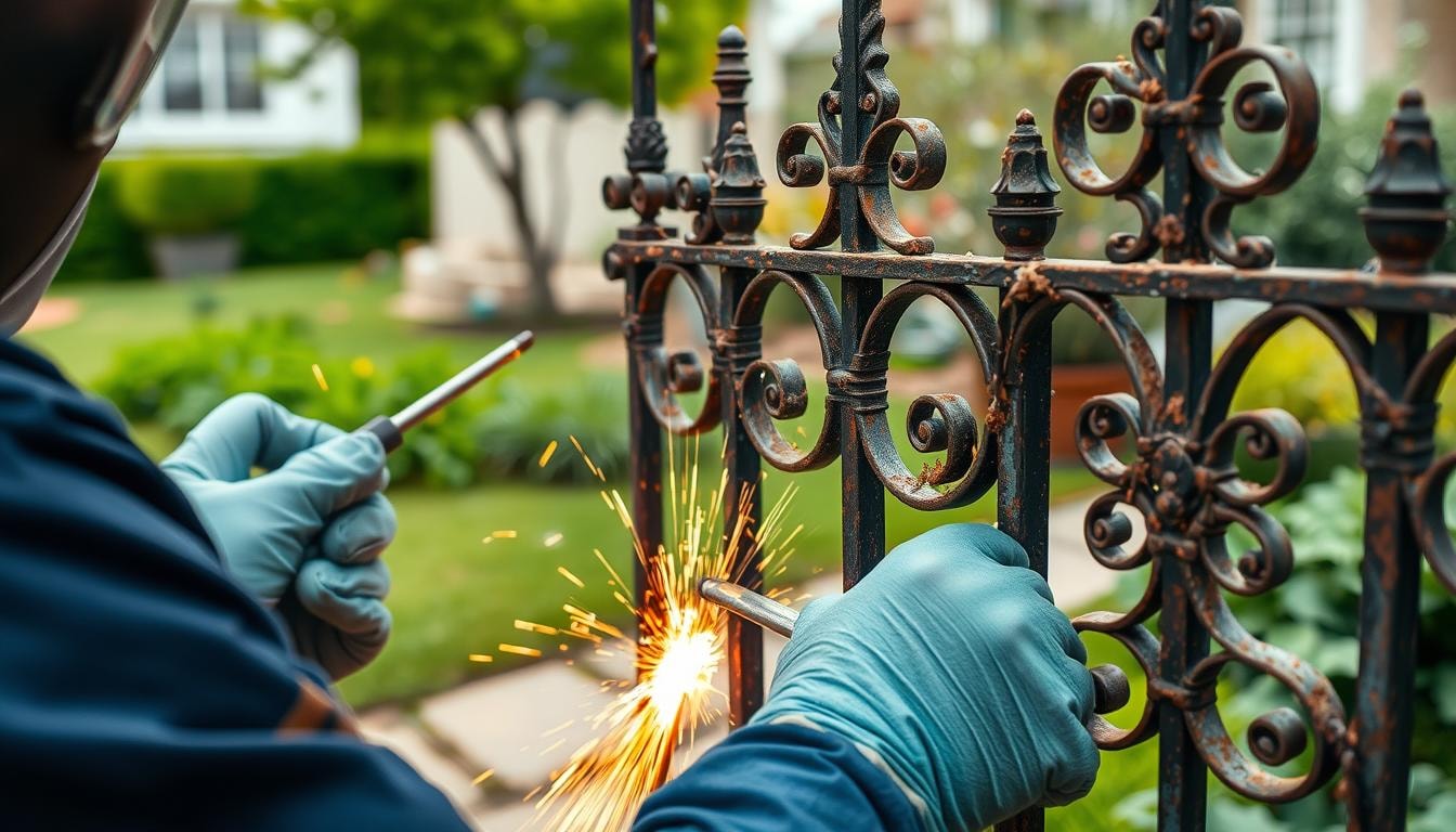 wrought iron fence repair