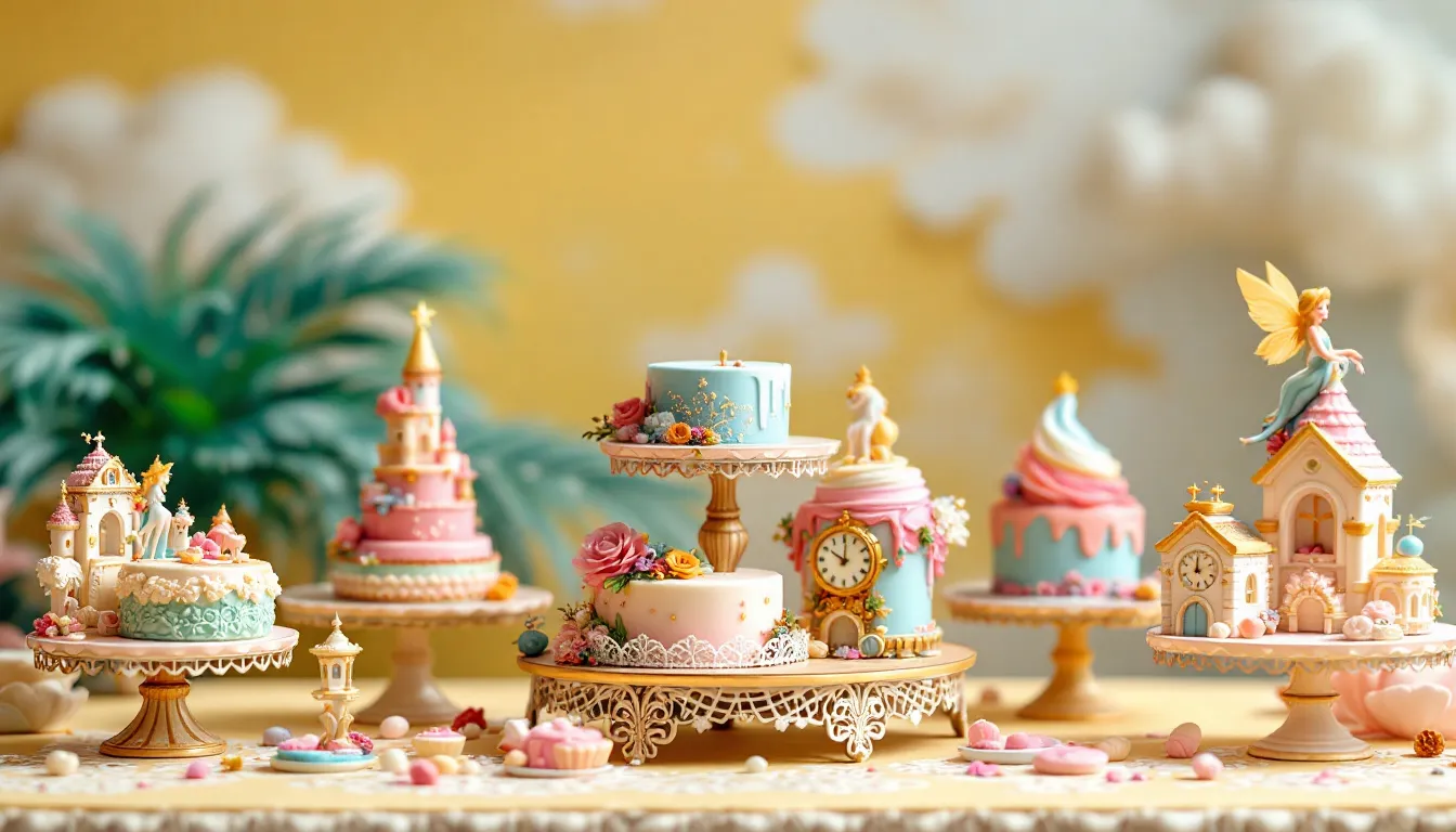 Customizing mini cakes with unique designs.