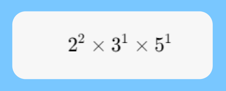 Express the Prime Factorization