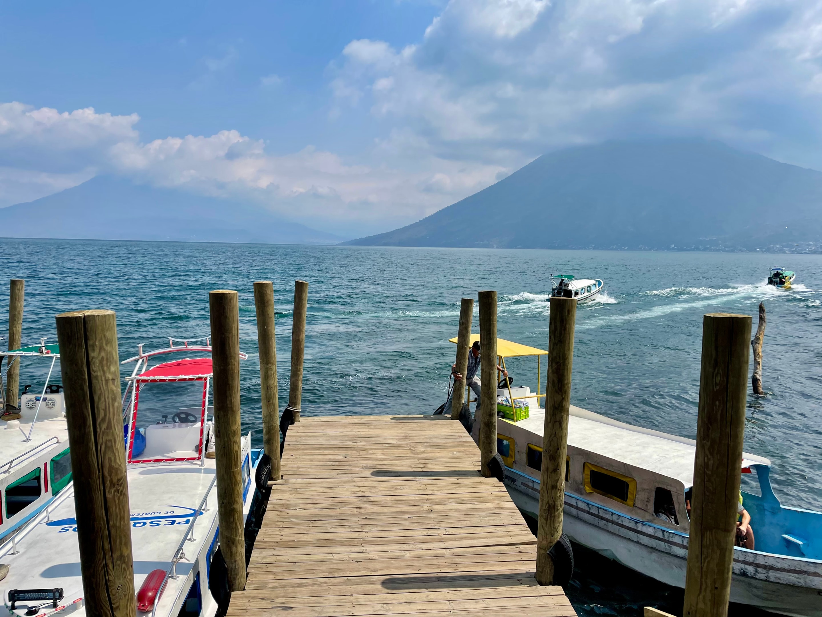 San Marcos dock Lake Atitlan, Guatemala