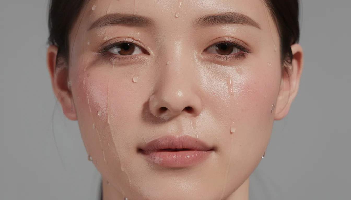 Craniofacial Hyperhidrosis NHS: Symptoms, Causes and Treatment Options 1 The image depicts a person experiencing excessive sweating on their face, highlighting the visible sweat and clammy palms often associated with severe hyperhidrosis. This condition can be exacerbated by factors such as anxiety, hot weather, or hormonal conditions, affecting daily activities and leading to discomfort.