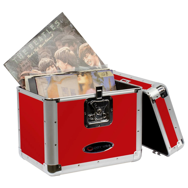 Vinyl Record Hard Case in Red (gifts for DJs)