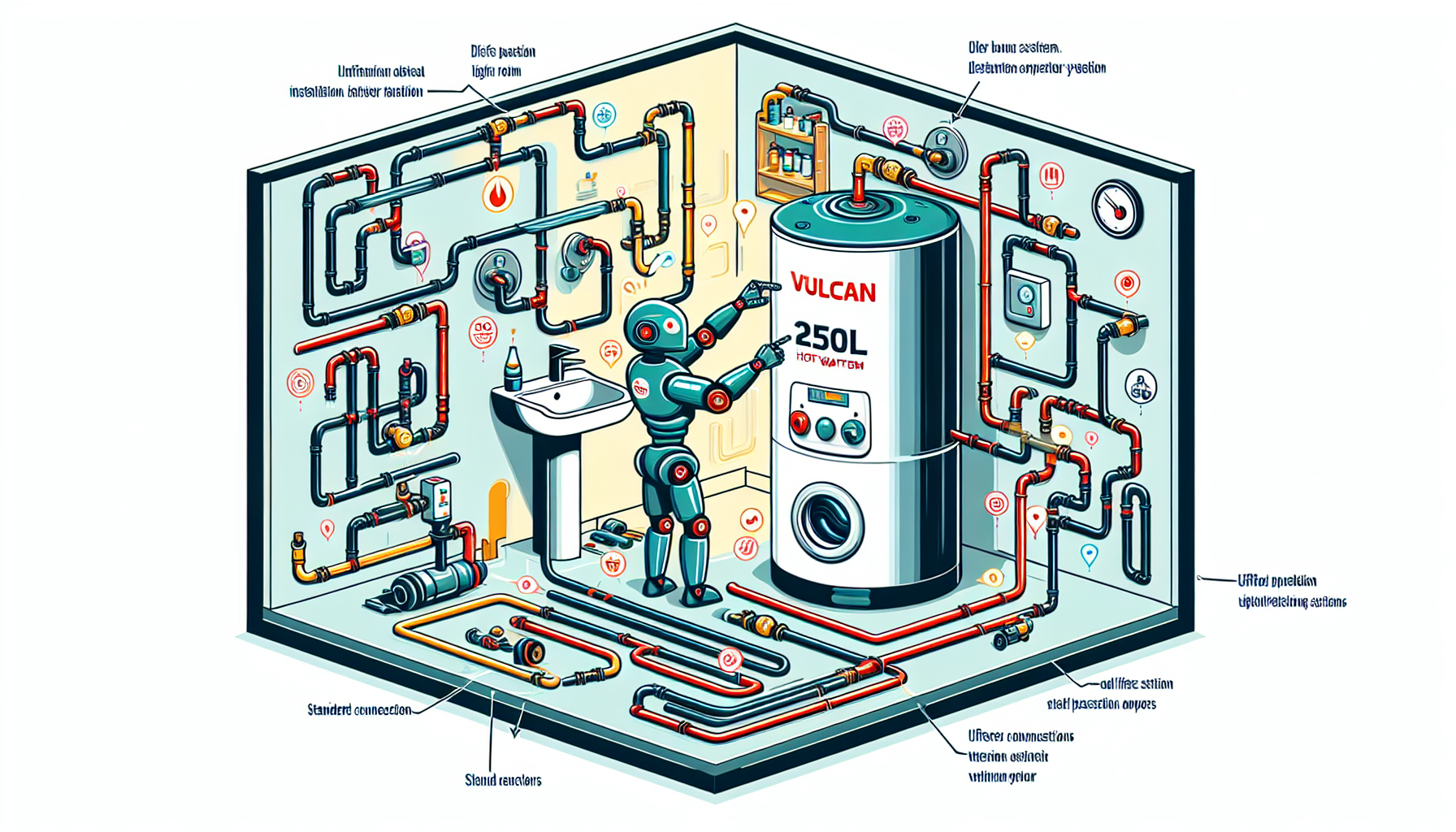 Effortless installation process for the Vulcan 250L hot water system