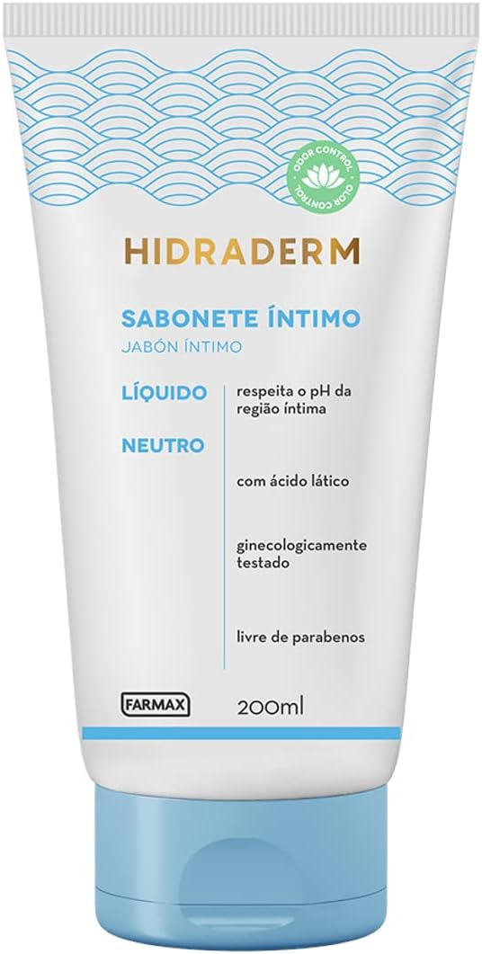 Sabonete Líquido Íntimo Neutro Hidraderm Farmax. Imagem: Amazon