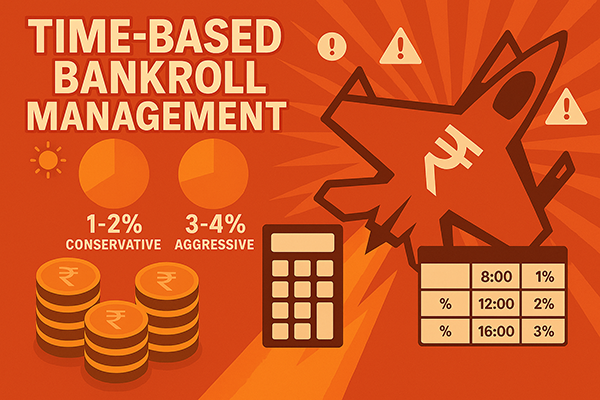 Visualizing bankroll management with different betting percentages over time
