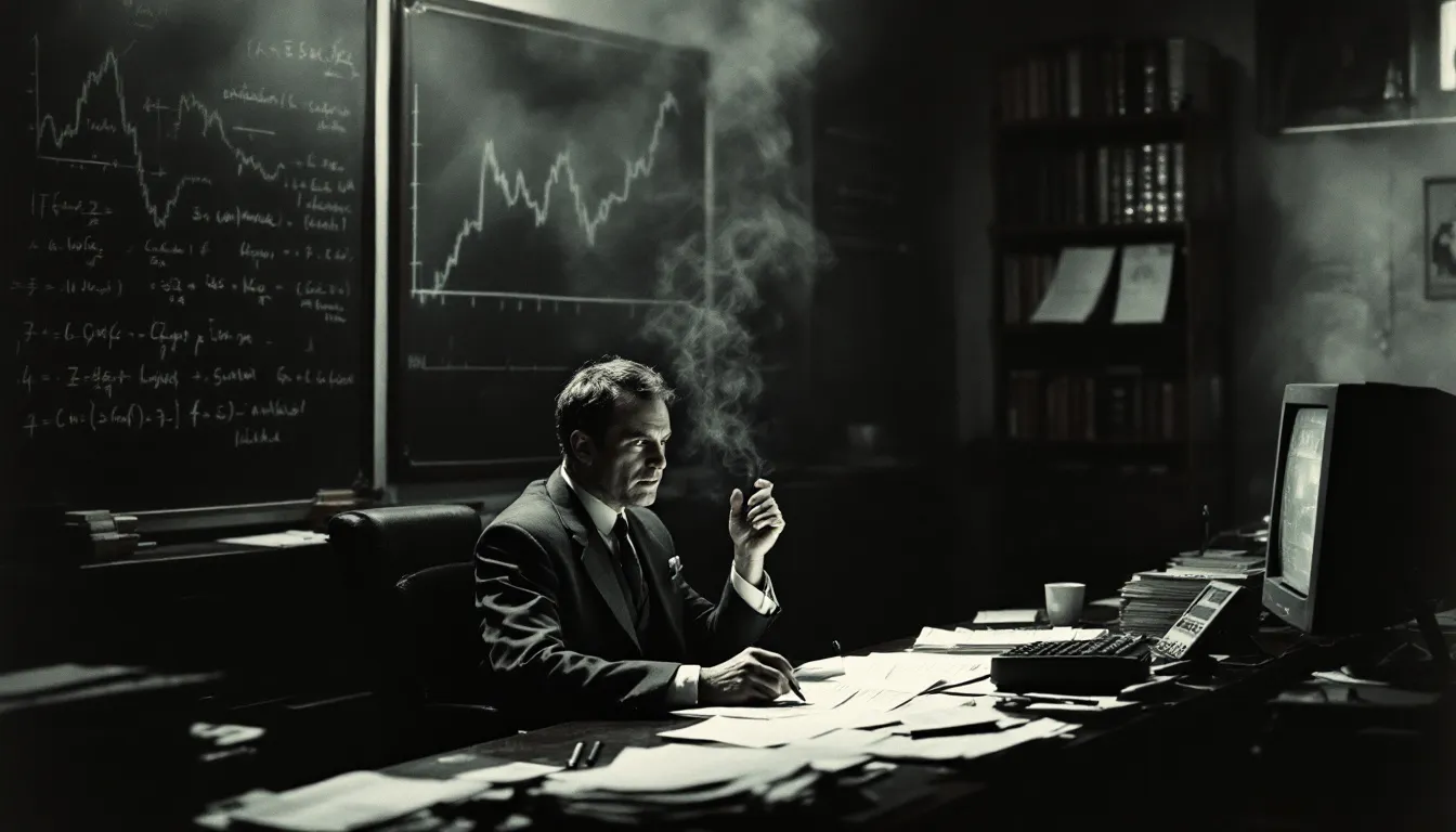 A visual representation of trend following in trading.