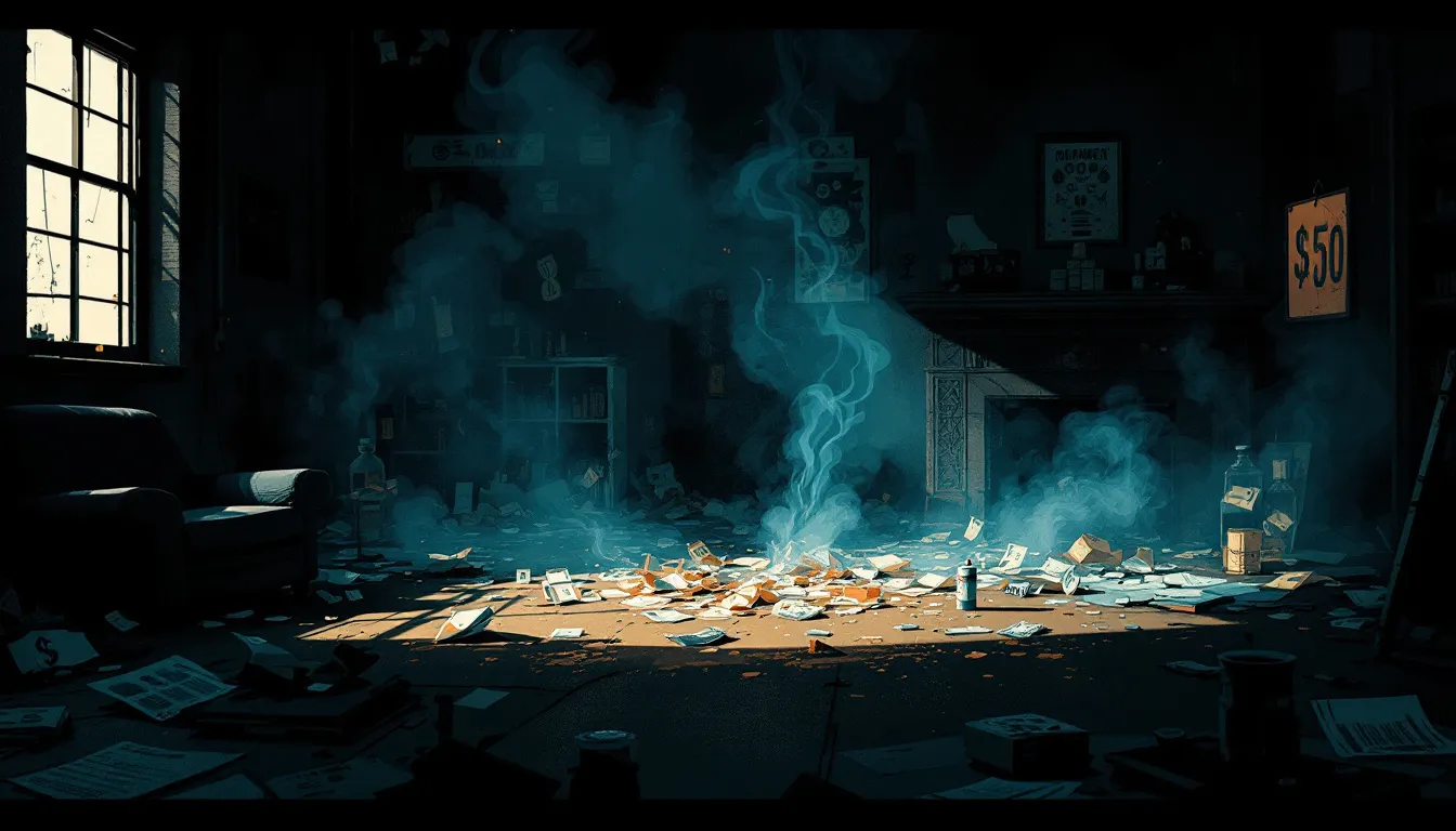 A graphic representation of financial costs related to cigarette smoke damage.