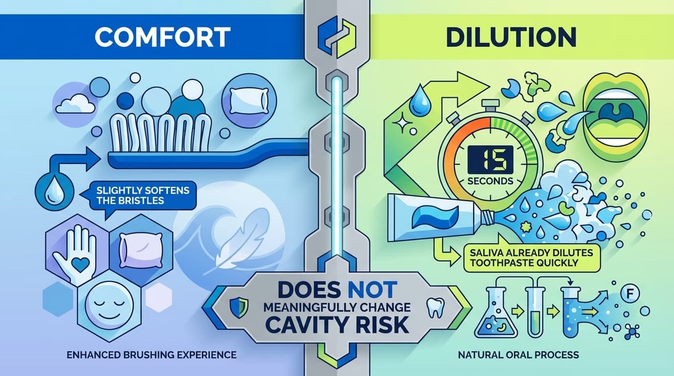 What Happens When You Wet Your Toothbrush? (Comfort vs Dilution)