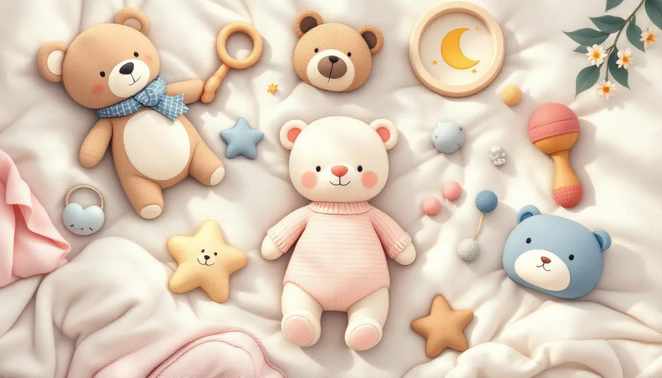 Unique handmade toys designed for babies, perfect for playtime and learning.
