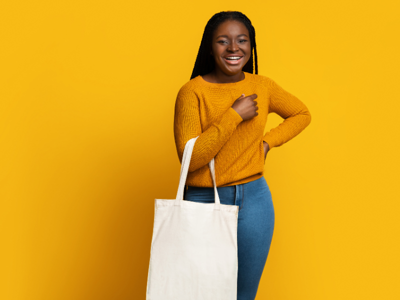 an illustration of a tote bag for fashion