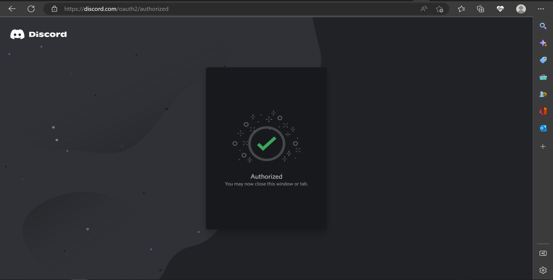 Screenshot confirming the authorizing of a Discord bot.