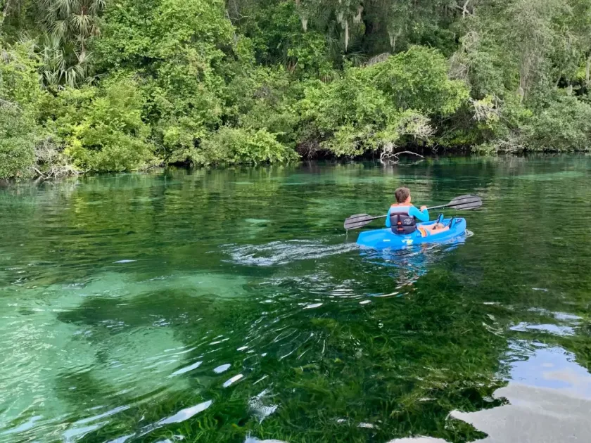 Kayaking Rainbow River