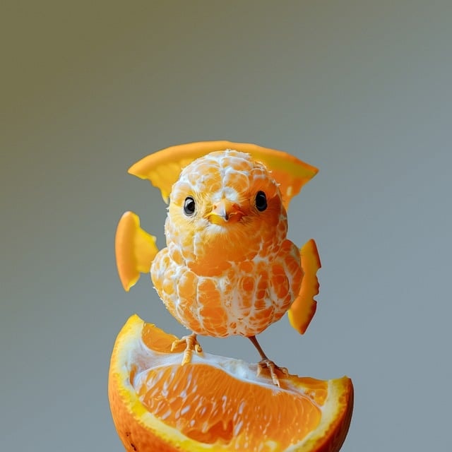 ai generated, orange, chick