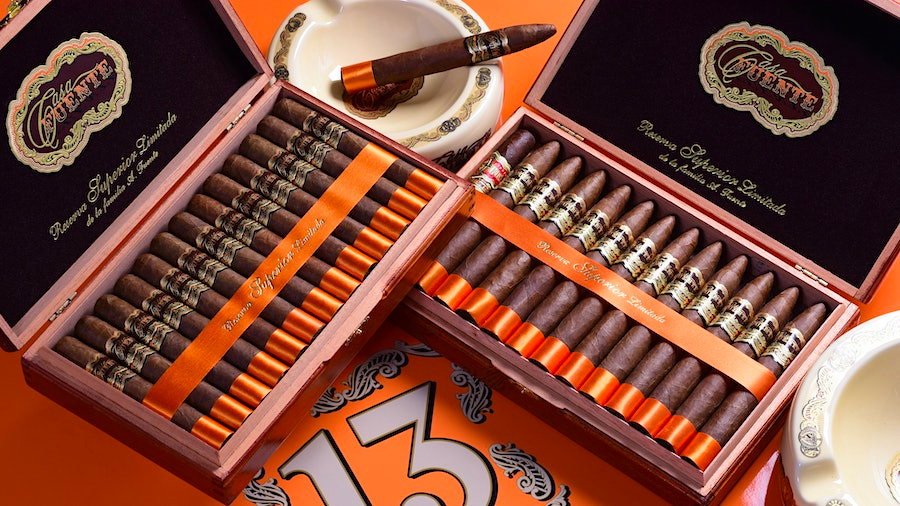 A selection of Casa Fuente cigars in different sizes and formats