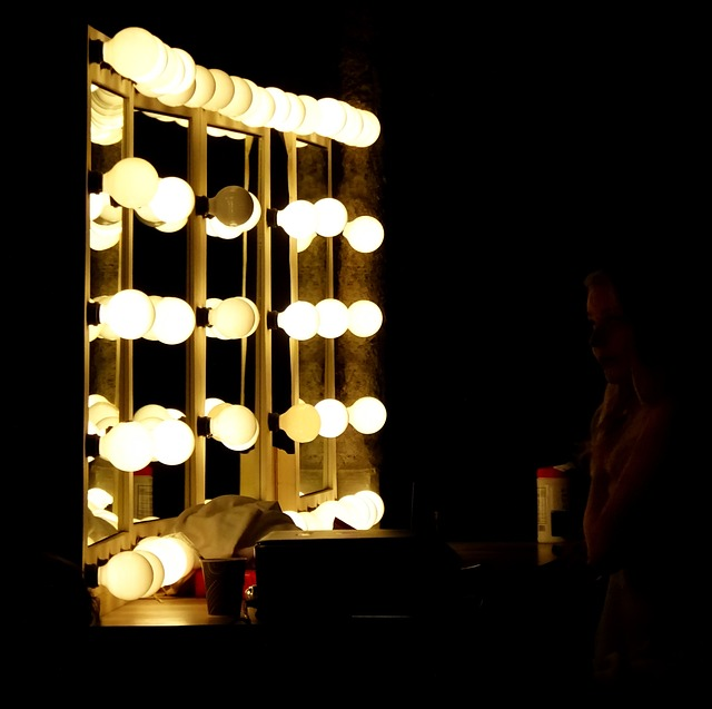 vanity, mirror, lights