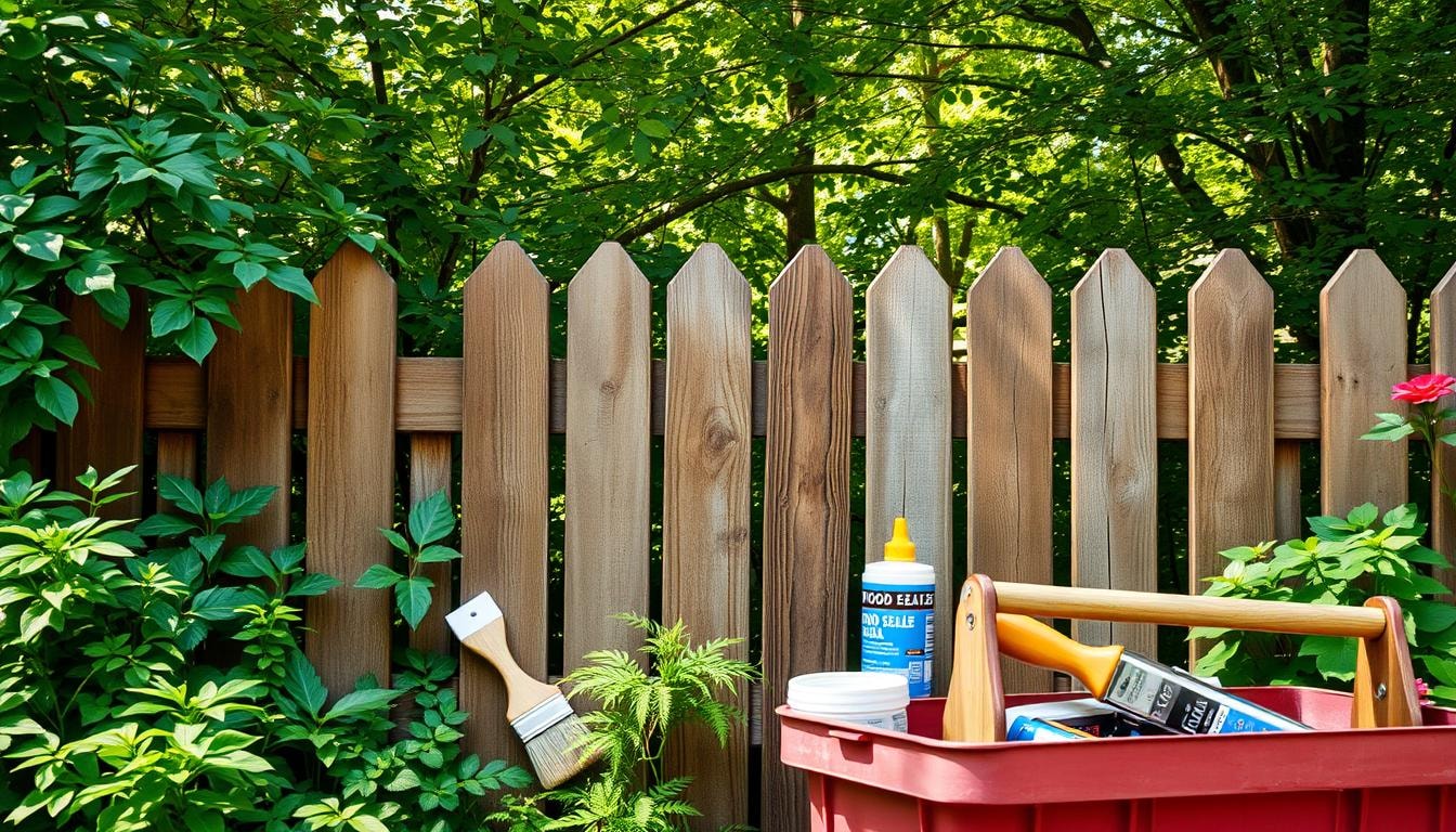 wood fence maintenance