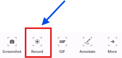 Record button