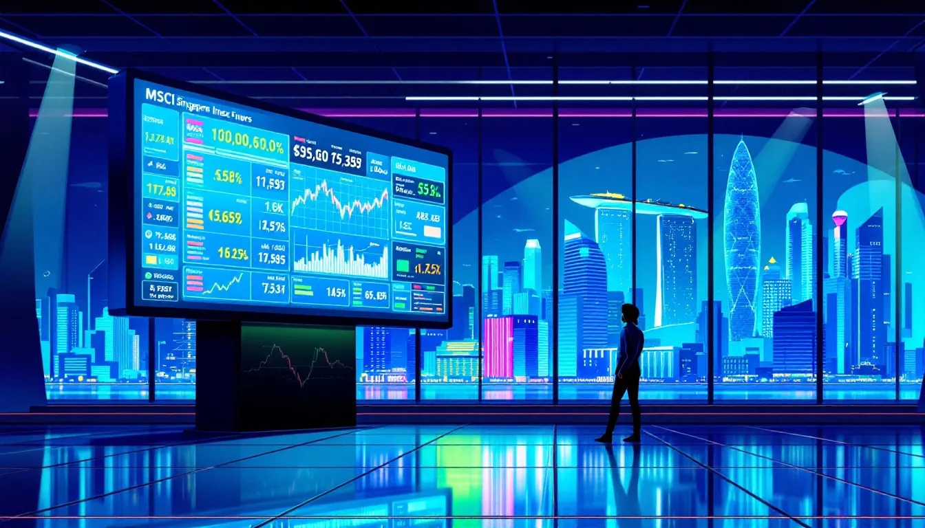 An illustration depicting the process of trading SGX MSCI Singapore Index Futures.