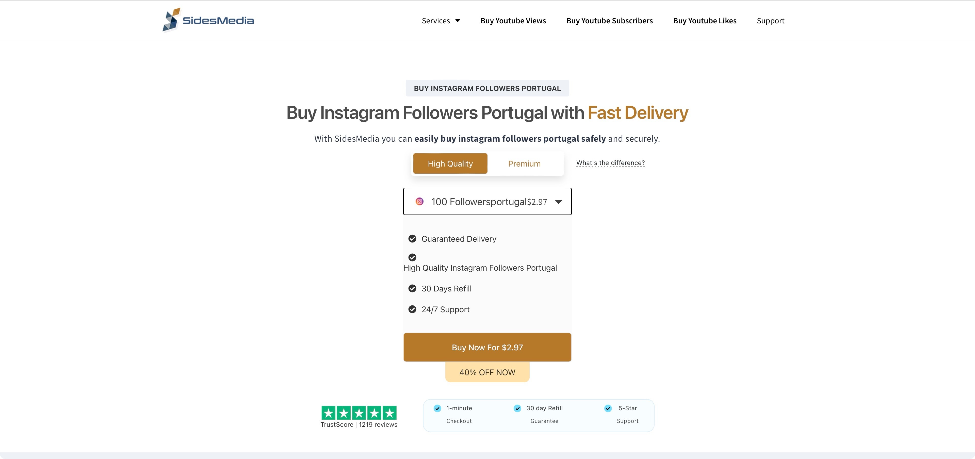 sidesmedia buy instagram followers portugal page