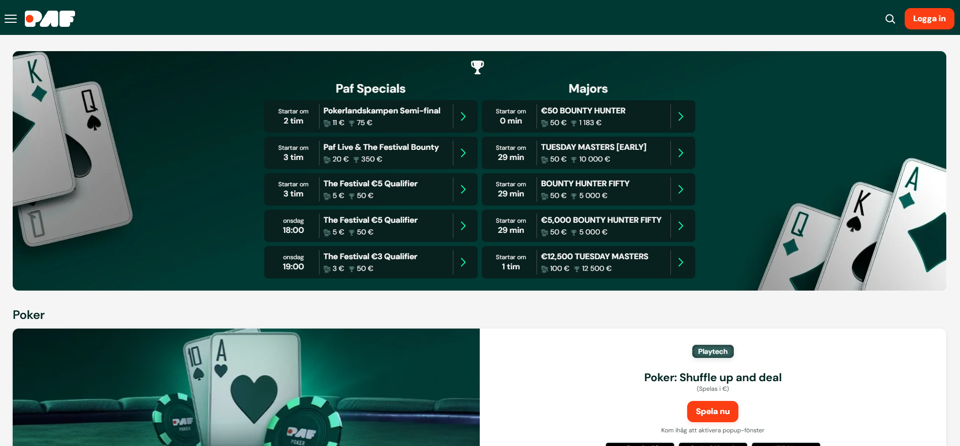 Poker paf.
